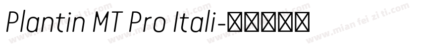 Plantin MT Pro Itali字体转换